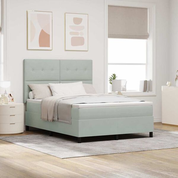 vidaXL Boxrug&oacute;s &aacute;gy matracmal Vil&aacute;gossz&uuml;rke 160 x 200 cm B&aacute;rsony