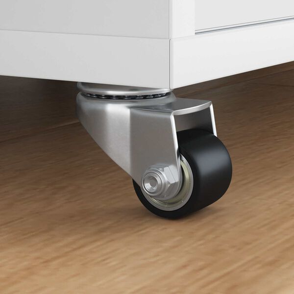 vidaXL Kerekek 12 pcs Ez&uuml;st 50 mm Nylon