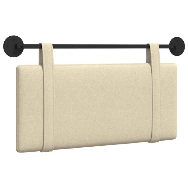 vidaXL Fali Fejt&aacute;mla Falra szerelhető Kr&eacute;m 90 x 55 x 5 cm sz&ouml;vet