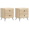 vidaXL &Eacute;jjeliszekr&eacute;ny 2 db Sonoma T&ouml;lgy 43 x 34,5 x 47,5 cm Szerelt Fa