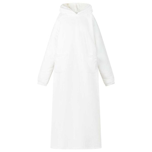 vidaXL Takaró pulóver Fehér l Mikroszálas és Flanel