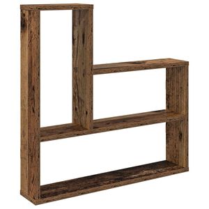 vidaXL Falpolc Antik Fa 60 x 11 x 60 cm Szerelt Fa