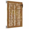 vidaXL bambuszmint&aacute;s corten ac&eacute;l kerti kapu 85 x 125 cm