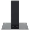 vidaXL 4 db antracit porszórt acél oszlopalapok négyzet alakú 46x46 mm