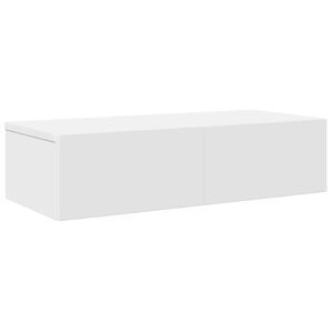 vidaXL Falipolc fi&oacute;kokkal feh&eacute;r 60x26,5x15 cm műszaki fa