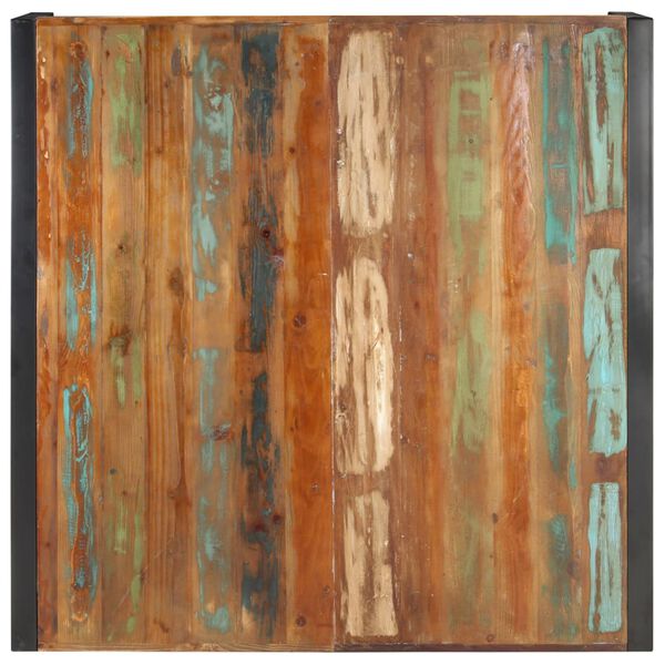 vidaXL tömör újrahasznosított fa dohányzóasztal 120 x 120 x 40 m