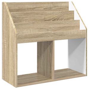 vidaXL Gyerek K&ouml;nyvespolc Sonoma t&ouml;lgy 72,5 x 29,5 x 69 cm Szerelt Fa