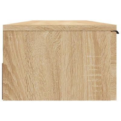 vidaXL sonoma-tölgyszínű szerelt fa faliszekrény 102 x 30 x 20 cm