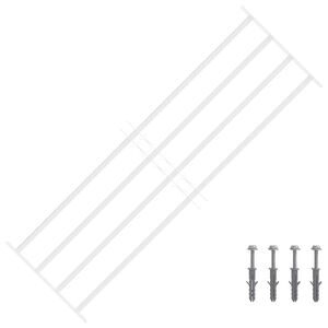 vidaXL Ablakok biztons&aacute;gi r&aacute;cs 4 keresztl&eacute;csel 3 pcs 93-174 cm