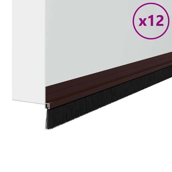 vidaXL &Ouml;ntapad&oacute; ajt&oacute; kefe t&ouml;m&iacute;t&eacute;sek 12 pcs Barna 100 cm