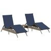 vidaXL 2 db sz&uuml;rke polyrattan napoz&oacute;&aacute;gy asztallal