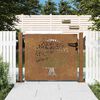 vidaXL Corten ac&eacute;l kerti kapu 100x100 cm, fa mint&aacute;zat&uacute;