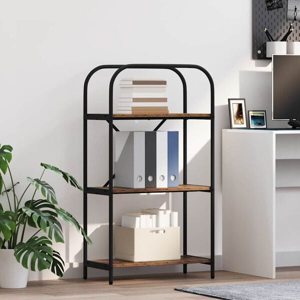 vidaXL K&ouml;nyvespolc &Ouml;reg fa 60 x 30 x 109 cm Faanyag