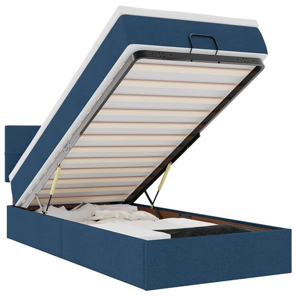 vidaXL Ottom&aacute;n &aacute;gy matraccal & LED k&eacute;k 100x200 cm sz&ouml;vet