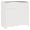 vidaXL Sz&eacute;f fi&oacute;kkal Drammen Feh&eacute;r 79 x 43 x 75.5 cm T&ouml;m&ouml;r fenyőfa