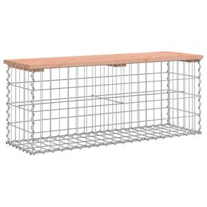 vidaXL t&ouml;m&ouml;r dugl&aacute;szfenyő gabion kerti pad 103x31,5x42 cm