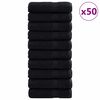 vidaXL Vend&eacute;gt&ouml;r&ouml;lk&ouml;ző SOLUND 50 db Fekete 50 x 100 cm 550 gsm