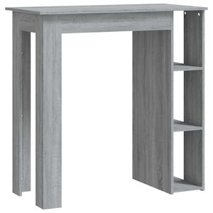 vidaXL sz&uuml;rke sonoma szerelt fa b&aacute;rasztal polccal 102 x 50 x 103,5 cm