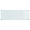 vidaXL Konyhai splashback Feh&eacute;r 110 x 40 x 0,6 cm edzett &uuml;veg