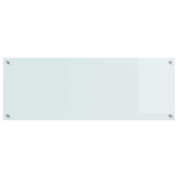 vidaXL Konyhai splashback Feh&eacute;r 110 x 40 x 0,6 cm edzett &uuml;veg