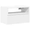 vidaXL feh&eacute;r falra szerelhető &eacute;jjeliszekr&eacute;ny 45 x 26 x 28,5 cm