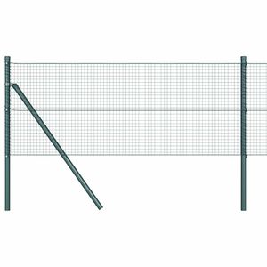 vidaXL Hegesztett dr&oacute;th&aacute;l&oacute;s ker&iacute;t&eacute;s talaj r&ouml;gz&iacute;t&eacute;s 10 x 0,8 m Z&ouml;ld