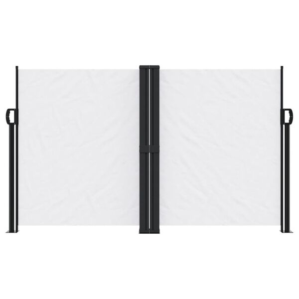 vidaXL fehér behúzható oldalsó napellenző 140 x 600 cm