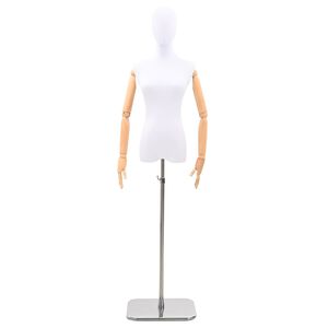 vidaXL &Aacute;ll&iacute;that&oacute; 165-213 cm-es Man&ouml;ken Talppal Női PP Feh&eacute;r