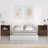 vidaXL &Eacute;jjeliszekr&eacute;ny 2 pcs barna t&ouml;lgy 49 x 36 x 61 cm Faanyag