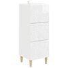 vidaXL Fi&oacute;kos szekr&eacute;ny Magasf&eacute;nyű Feh&eacute;r 33 x 34,5 x 90 cm Szerelt Fa