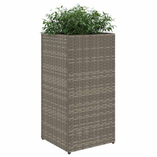vidaXL 2 db sz&uuml;rke polyrattan kerti &uuml;ltetől&aacute;da 30x30x60 cm