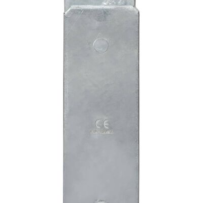 vidaXL 2 db ezüstszínű horganyzott acél kerítéshorgony 8 x 6 x 60 cm