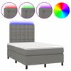 vidaXL s&ouml;t&eacute;tsz&uuml;rke sz&ouml;vet rug&oacute;s &eacute;s LED-es &aacute;gy matraccal 120 x 200 cm