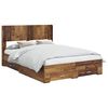 vidaXL &Aacute;gykeret t&aacute;rol&oacute;val &eacute;s fejt&aacute;ml&aacute;val Antik Fa 120 x 190 cm