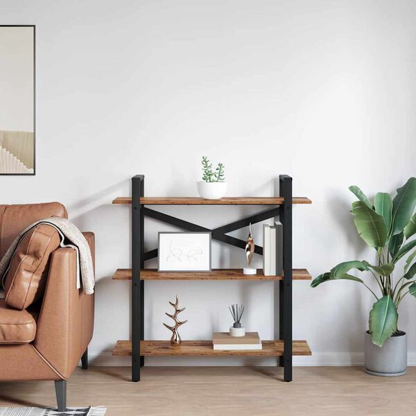 vidaXL K&ouml;nyvespolc &Ouml;reg fa 100 x 33,5 x 102 cm Faanyag