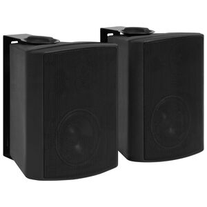 vidaXL 2 db fekete belt&eacute;ri/k&uuml;lt&eacute;ri fali sztere&oacute; hangsz&oacute;r&oacute; 100 W