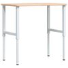 vidaXL t&ouml;m&ouml;r t&ouml;lgyfa n&eacute;gysz&ouml;g alak&uacute; munkapad 100 x 60 x (71,5-98) cm