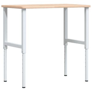 vidaXL t&ouml;m&ouml;r t&ouml;lgyfa n&eacute;gysz&ouml;g alak&uacute; munkapad 100 x 60 x (71,5-98) cm