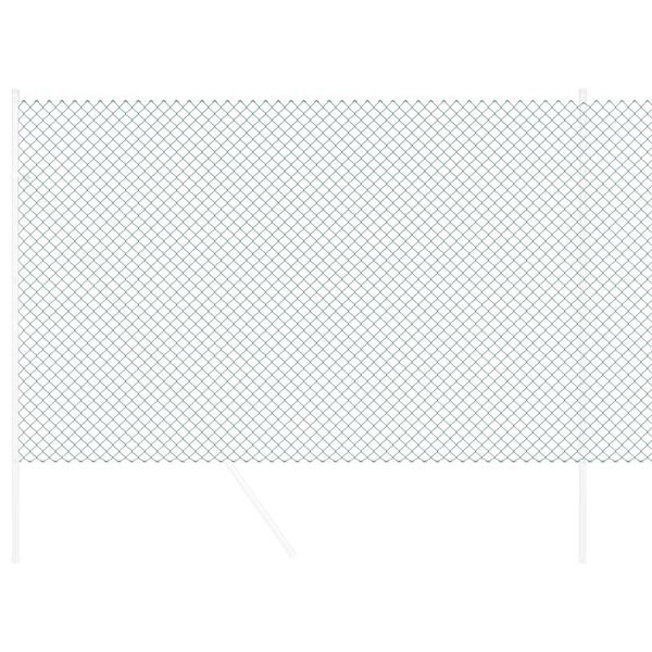 vidaXL L&aacute;ncszem Ker&iacute;t&eacute;s Z&ouml;ld 10 x 1,6 m Ac&eacute;l