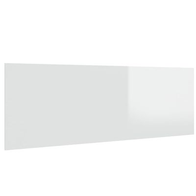 vidaXL magasfényű fehér szerelt fa fali fejtámla 240 x 1,5 x 80 cm