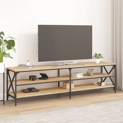 vidaXL sonoma-tölgyszínű szerelt fa TV-szekrény 180x40x50 cm