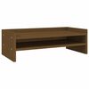 vidaXL m&eacute;zbarna t&ouml;m&ouml;r fenyőfa monitor&aacute;llv&aacute;ny 50x24x16 cm