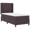 vidaXL LED Box Spring &Aacute;gy matracmal S&ouml;t&eacute;t Barna 80 x 200 cm sz&ouml;vet