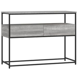 vidaXL sz&uuml;rke sonoma szerelt fa t&aacute;lal&oacute;asztal 100x40x75 cm