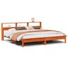 vidaXL viaszbarna t&ouml;m&ouml;r fenyőfa &aacute;gy matrac n&eacute;lk&uuml;l 180 x 200 cm