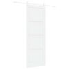 vidaXL Cs&uacute;sz&oacute; ajt&oacute; ORKDAL 83 x 232 cm T&ouml;m&ouml;r Fenyőfa Feh&eacute;r