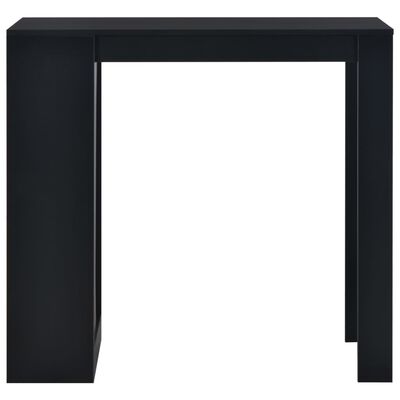 vidaXL fekete bárasztal polccal 110 x 50 x 103 cm