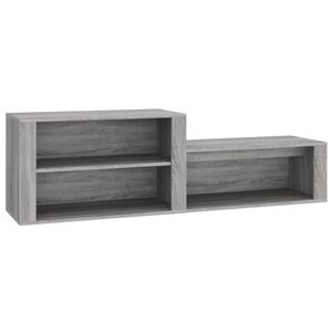 vidaXL sz&uuml;rke sonoma sz&iacute;nű szerelt fa cipősszekr&eacute;ny 150x35x45 cm