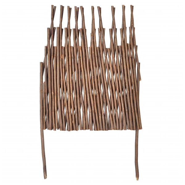 vidaXL 5 darab fűzfa r&aacute;csos ker&iacute;t&eacute;s 170 x 37 cm