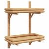 vidaXL Falpolc Falra szerelhető Barna 39 x 26 x 60 cm bambusz